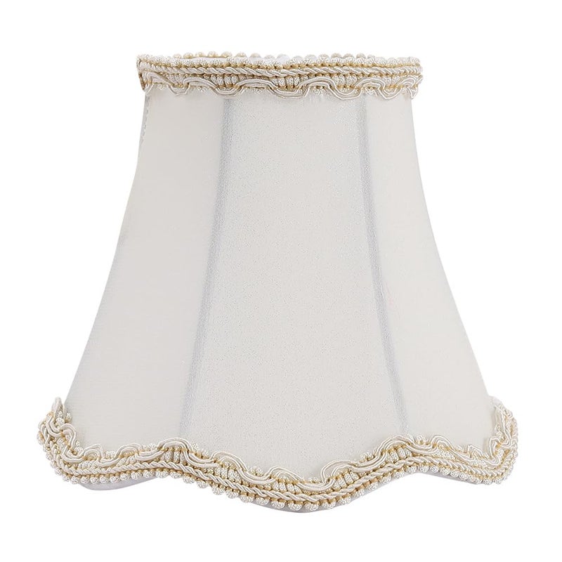 Fuloon Modern European Style Droplight Wall Lamp Candle Chandelier Lamp Shade 6 pcs Set (White) - Image 4